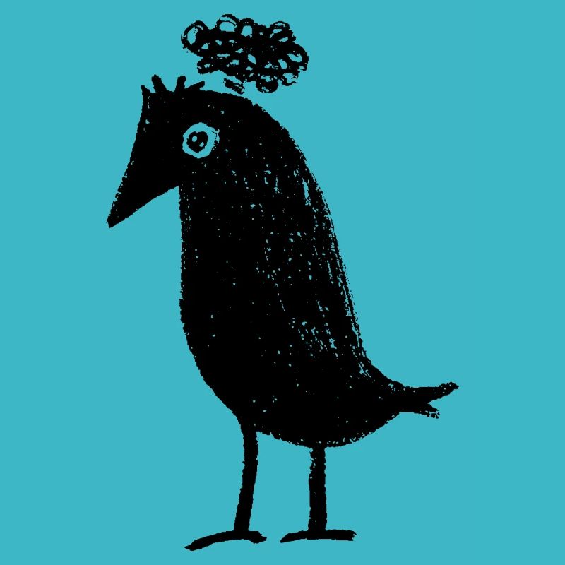Thoughtful Raven Overthinker Thoughts ADHD Goth