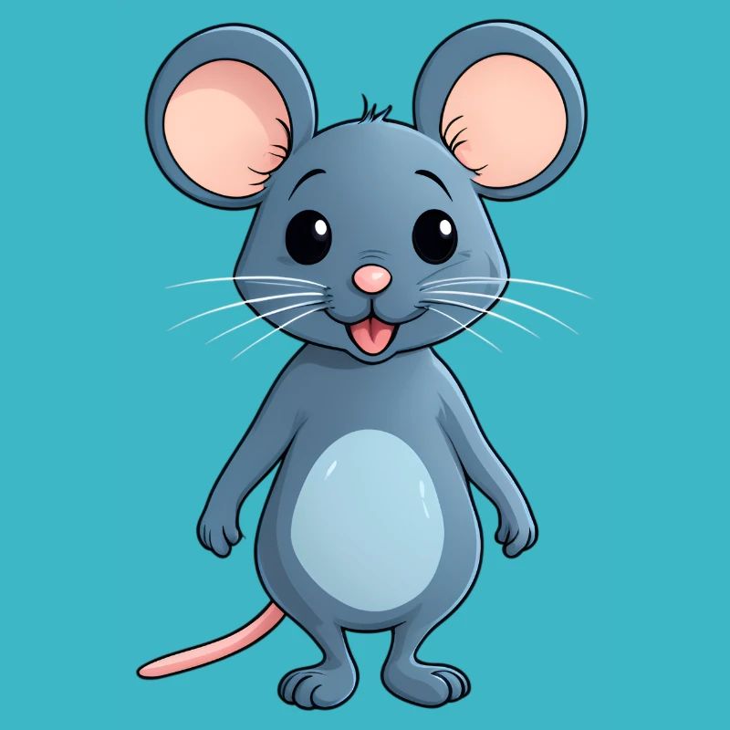 Süße Kleine Comic Style Maus Mäuse