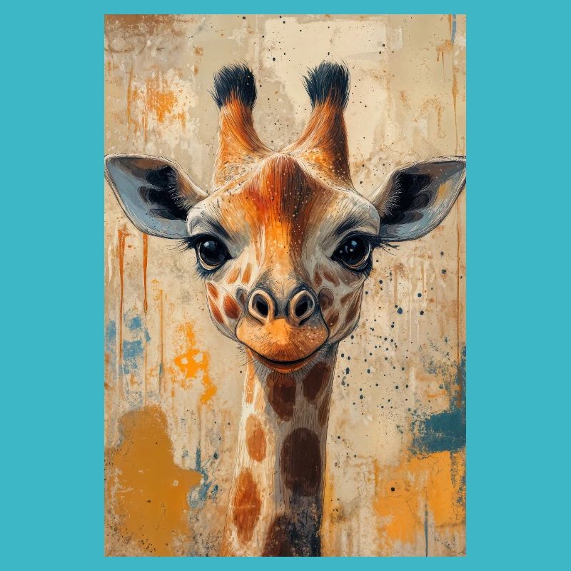 Illustration einer Giraffe