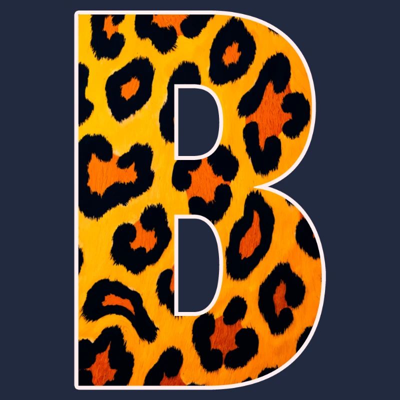 Monogramme LeopardB en look léopard