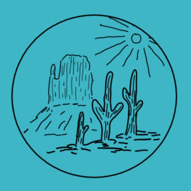 Wüste Monument Valley Geschenkidee Kaktus