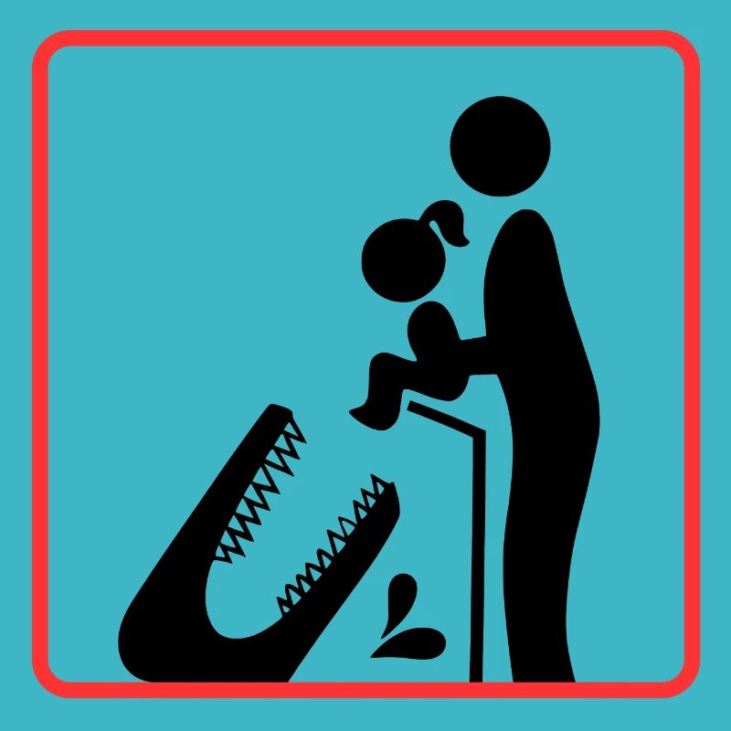 Bébé vs crocodile