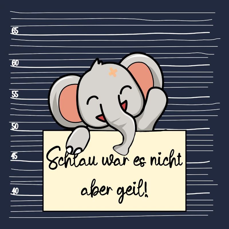 Elefant lustiger Spruch humor Gefängnisbild