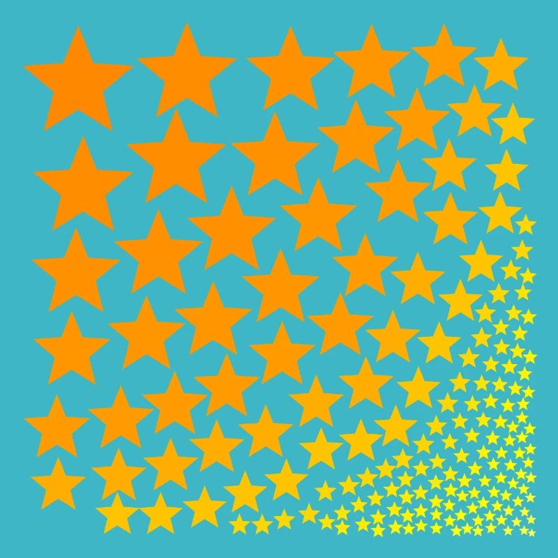 Stars orange yellow gift idea