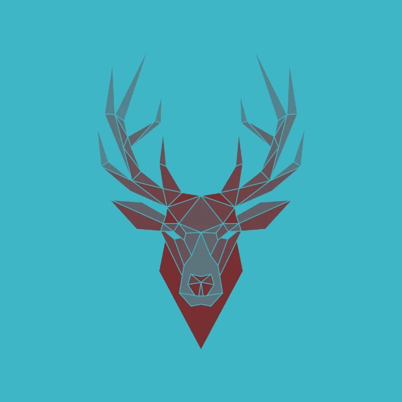 Deer polygon origami