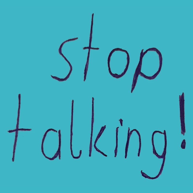 stop talking! shitty Design 24