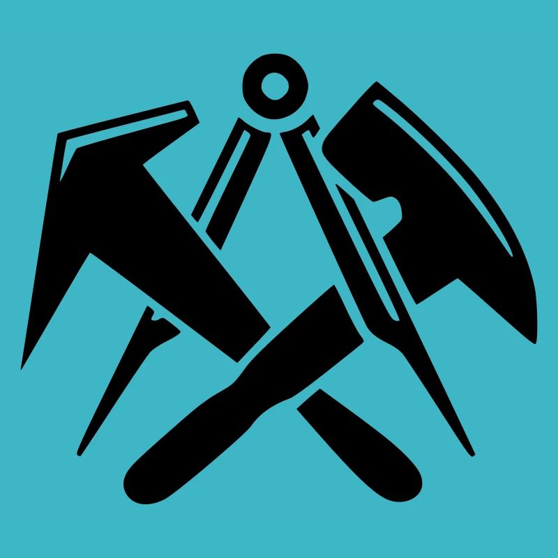 Dachdecker - Zunftzeichen Logo