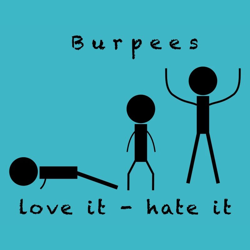 Burpees - Workout Training Fitness - Comic