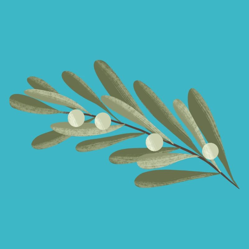 Branche Fleur de branche d’olivier