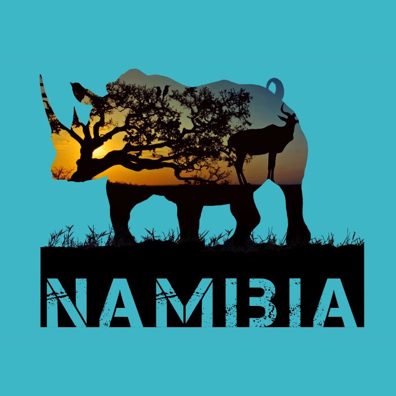 Namibia Rhinocéros