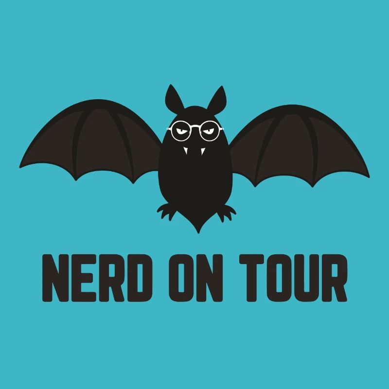 Fledermaus mit Brille / Nerd on Tour / Nerdy