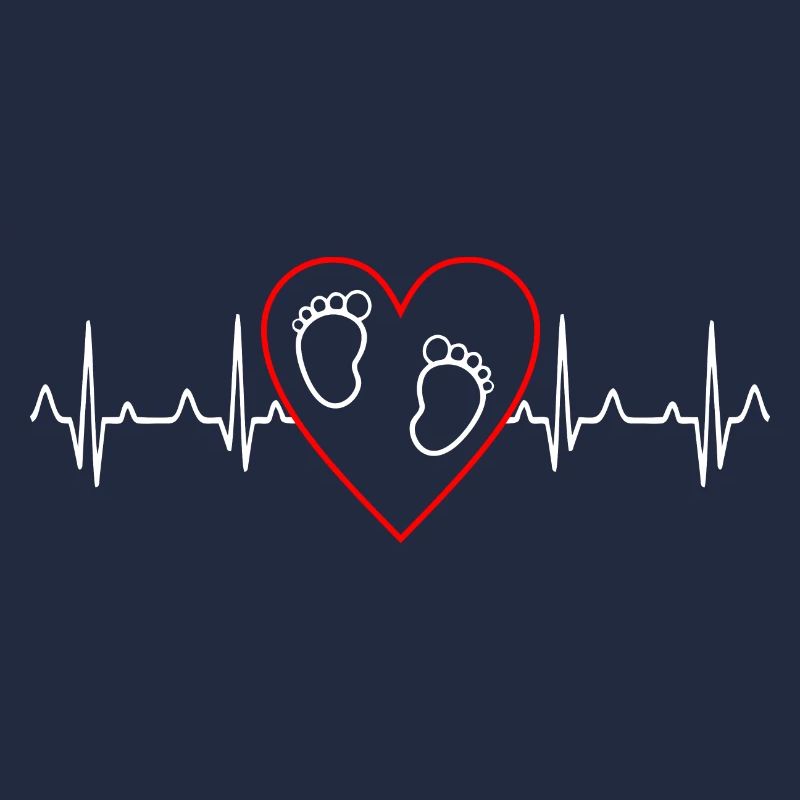 Cadeau de maman enceinte de battement de coeur de bébé
