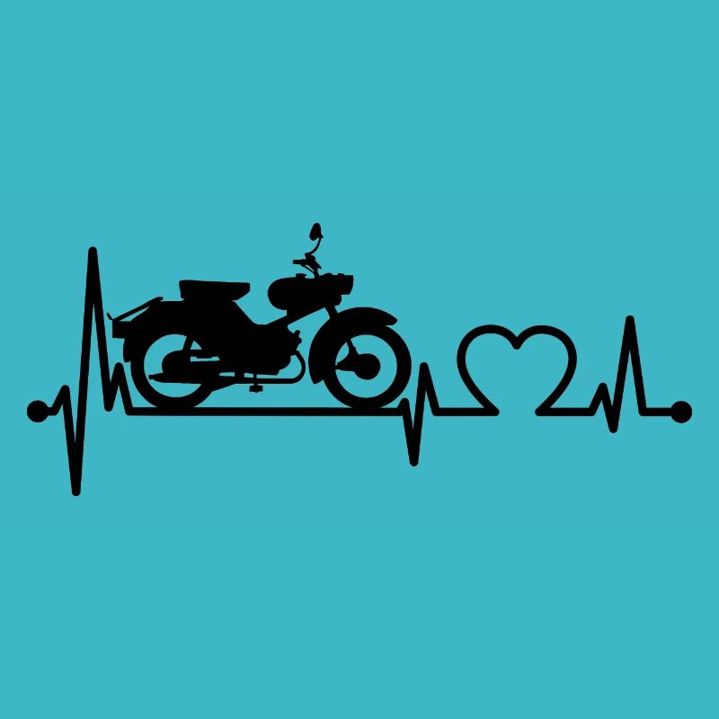 Simson Spatz Herzschlag -schwarz-