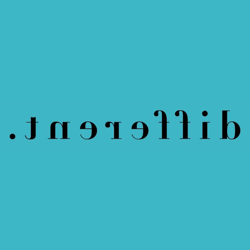 different mirror font