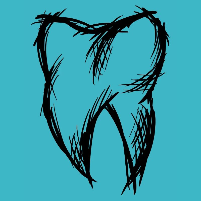 Dent, dessin, dessin à la main/peint à la main