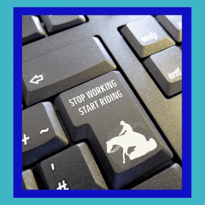 Stop working start riding