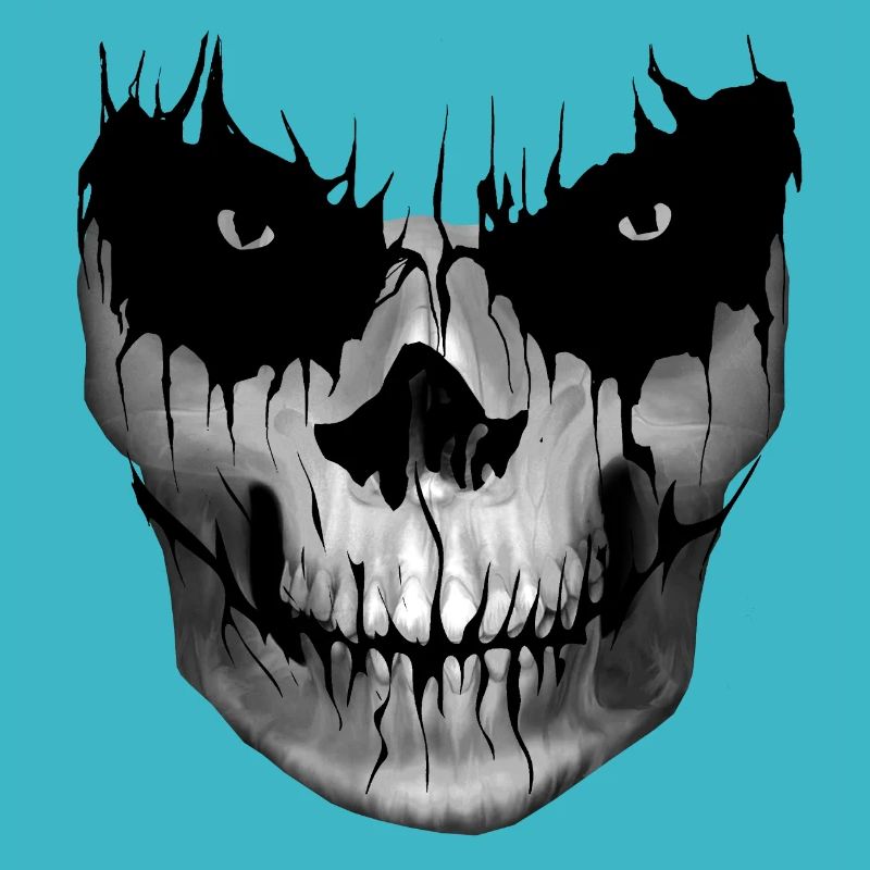 Skull gloomy skull horror jaw