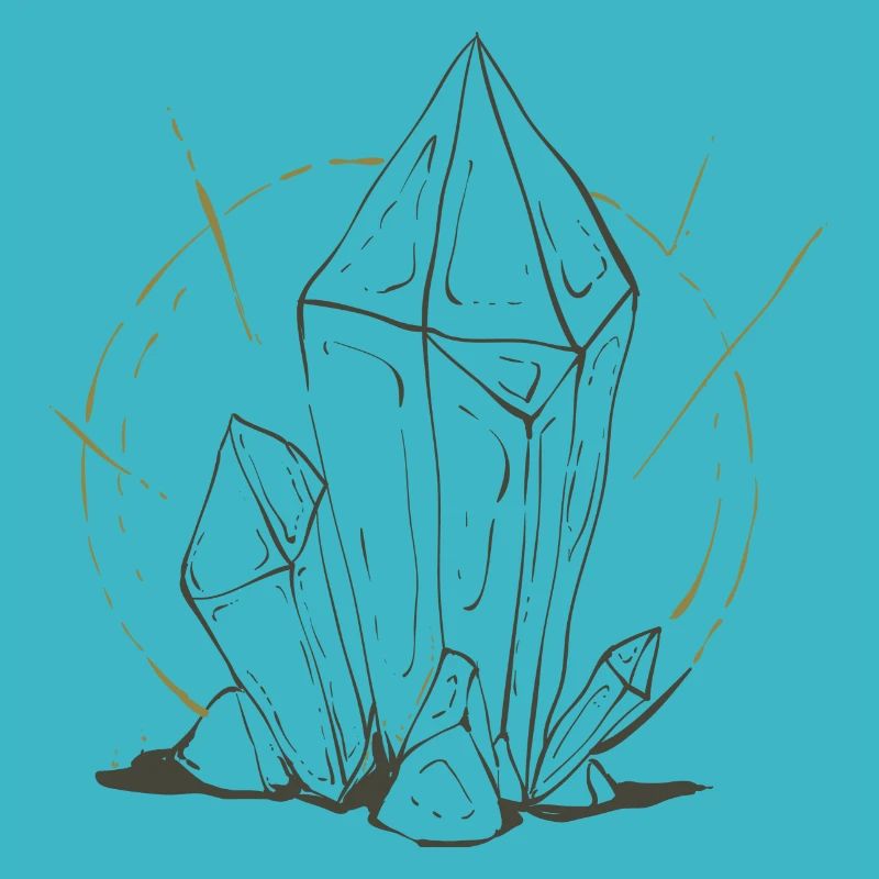 Crystal esotericism spell makes magic