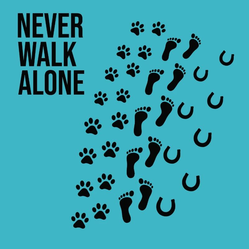 Never walk alone chien propriétaire de chien cadeau