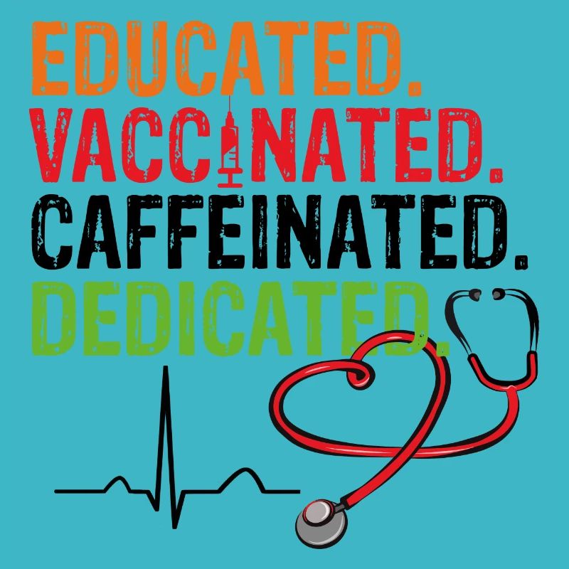 Educated Vaccinated Caffeinated Dedicated Vaccination
