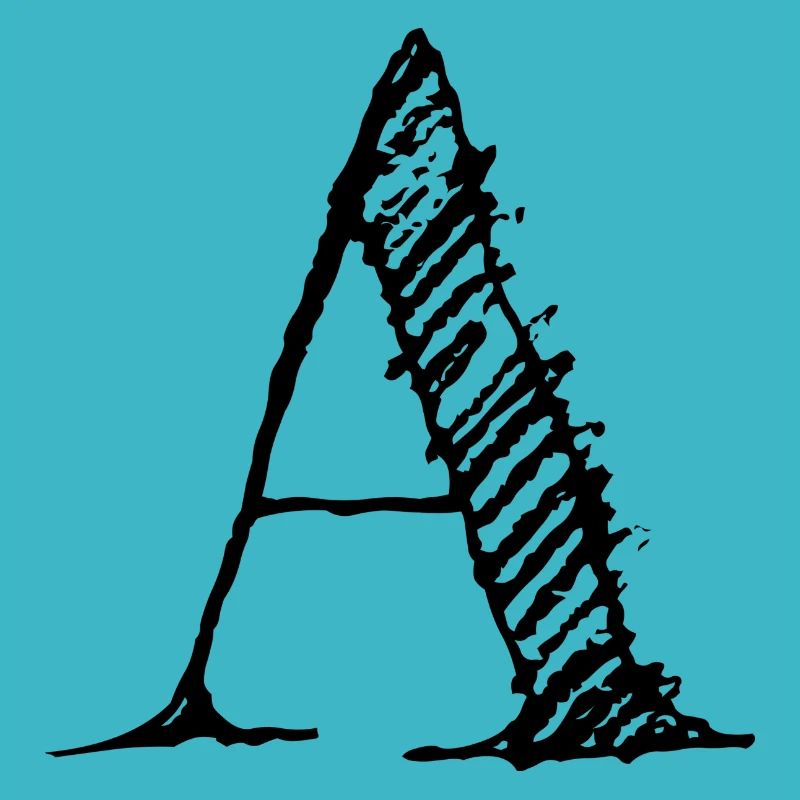 Lettre « A » Comic Black