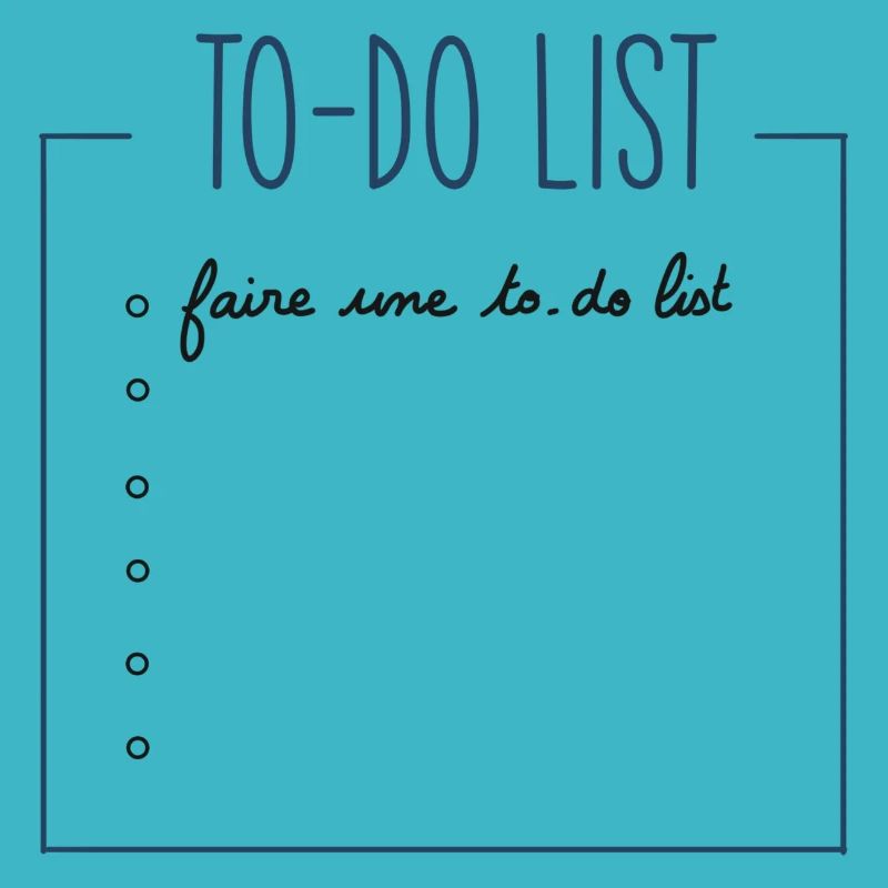 To-do list