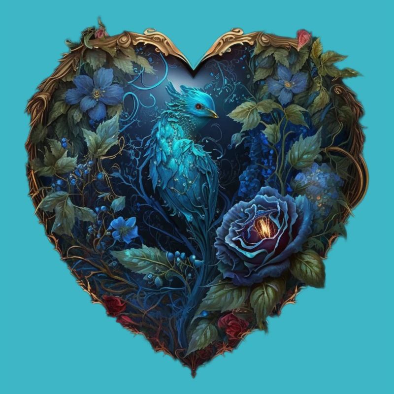 Valentine Vogel Rosen Liebe