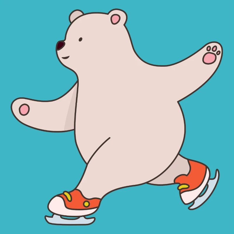 Teddy Witziger Spruch Eisbär Eiskunstlauf Polarbär