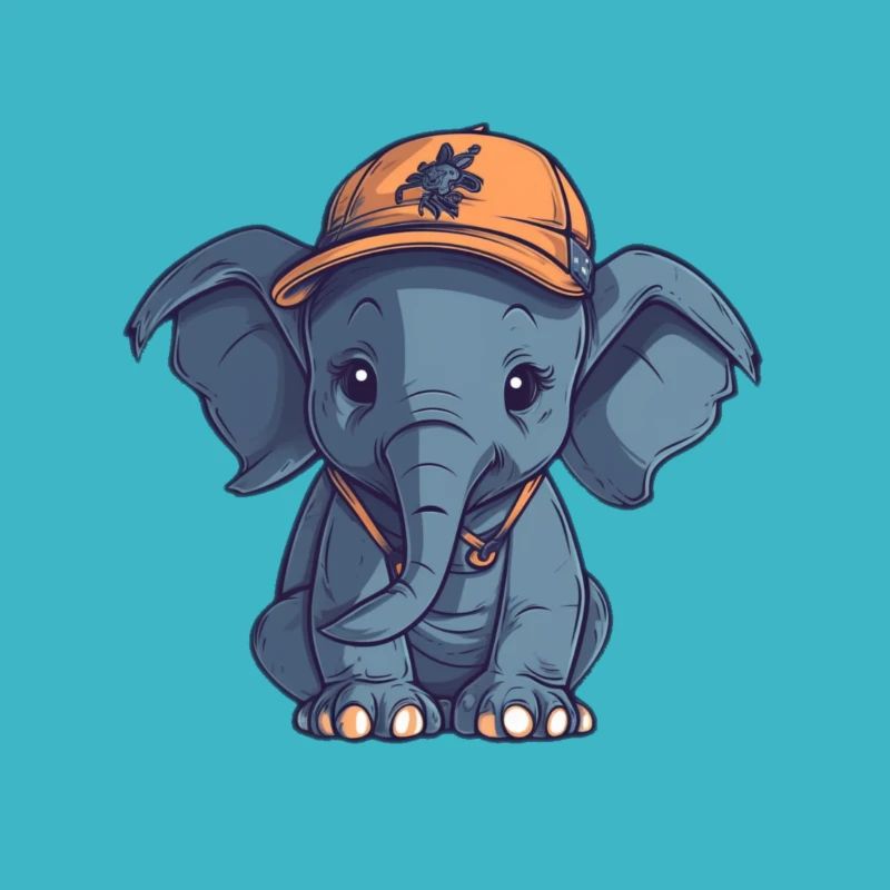 elefant mit mütze