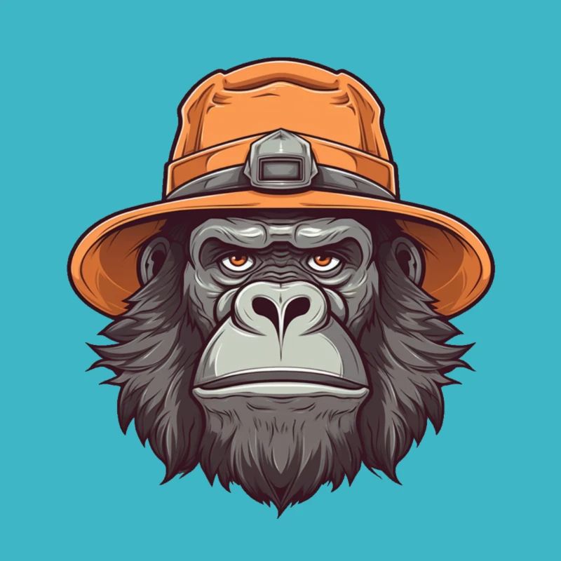 Gorilla with hat