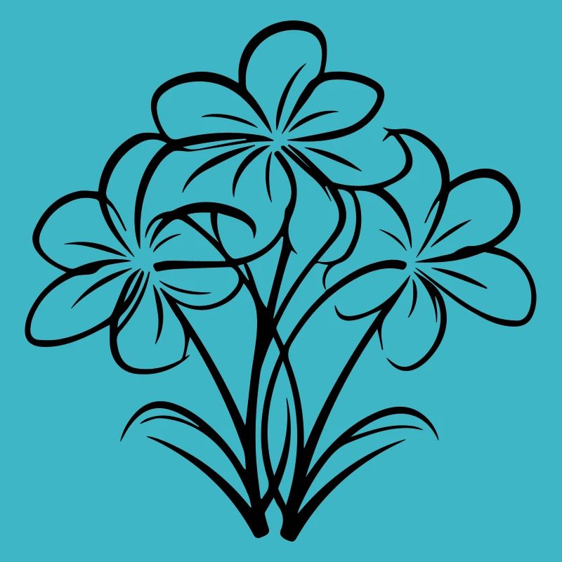 Hand-drawn flower