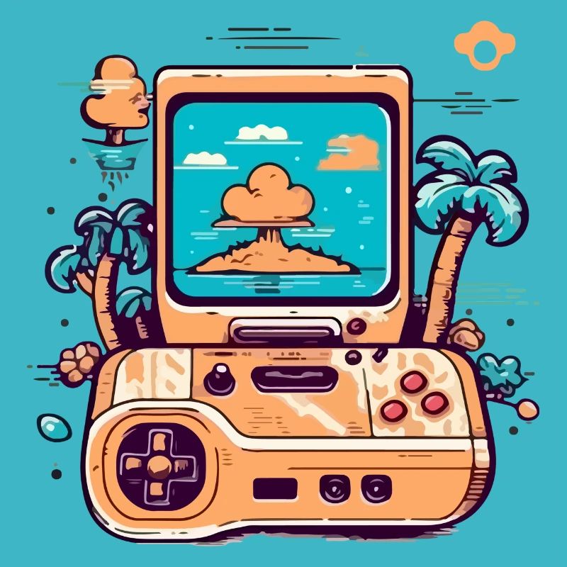 Vintage video game console