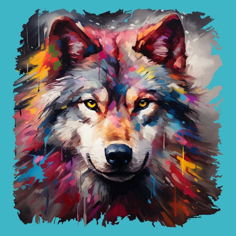 Geschenk Wikinger Wolf Krafttier Schamane Odin
