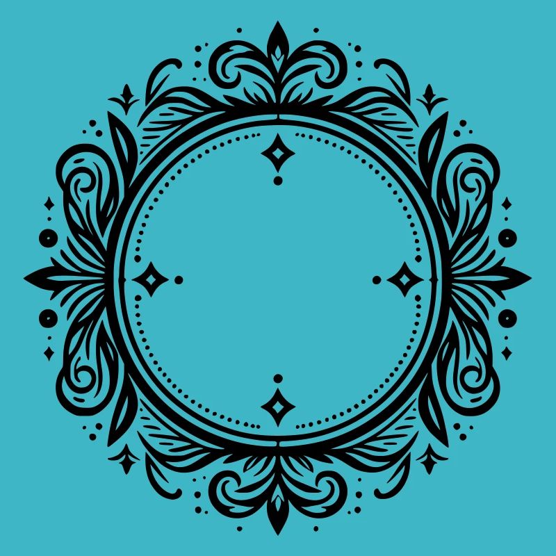 Ornament Frame Round