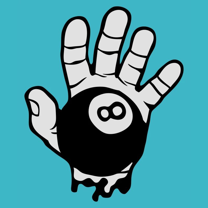 billard main doigt ouverte logo