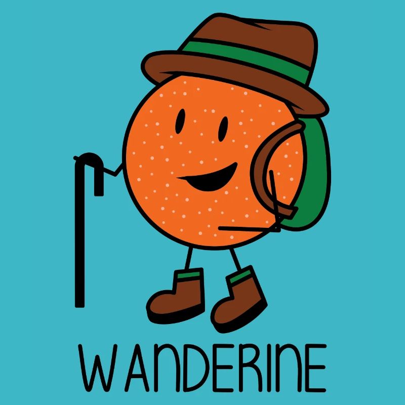Wanderine - Wandern Mandarine Wanderer Wanderlust