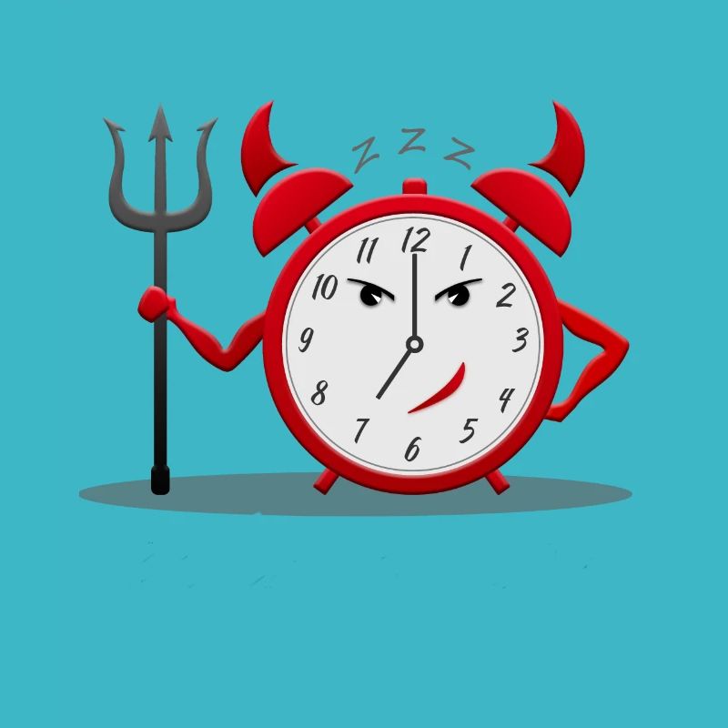 Devil alarm clock