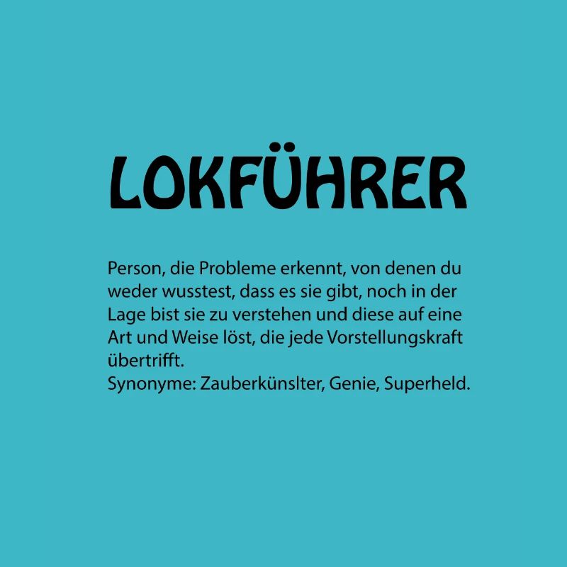 Lokführer Definition eisenbahner eisenbahn geschnk