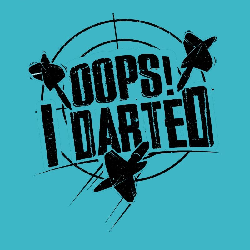 Oops je dardé chemise de joueur de fléchettes darts