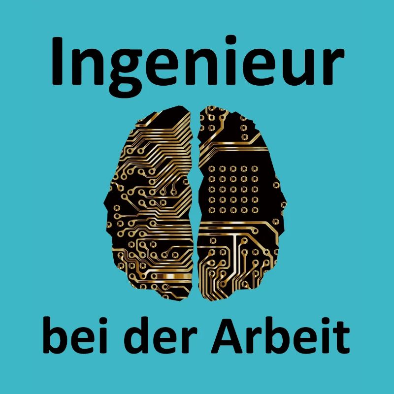 Ingenieur bei der Arbeit, Student, Gehirn, Nerd