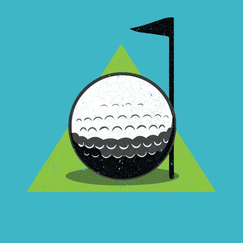 Drapeau de balle de golf golf