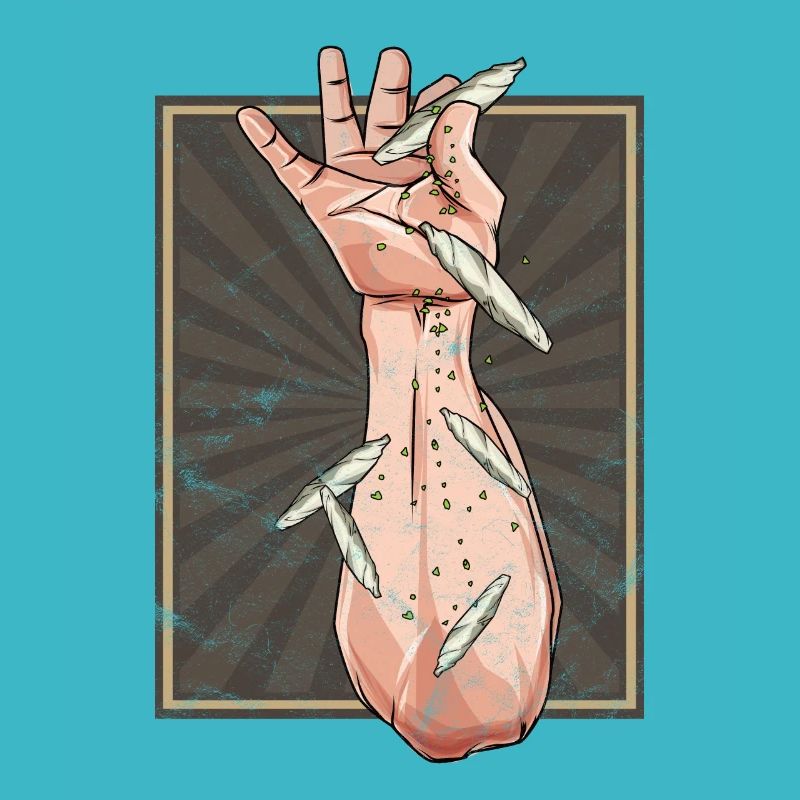 Salt Bae Meme 420 Cannabis Gift Tshirt