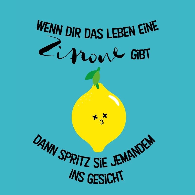 Zitrone Zitrus Sommer Früchte witzige Geschenkidee