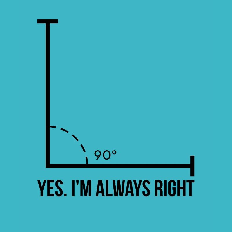 Math Teacher I'm Always Right Algebra Gift
