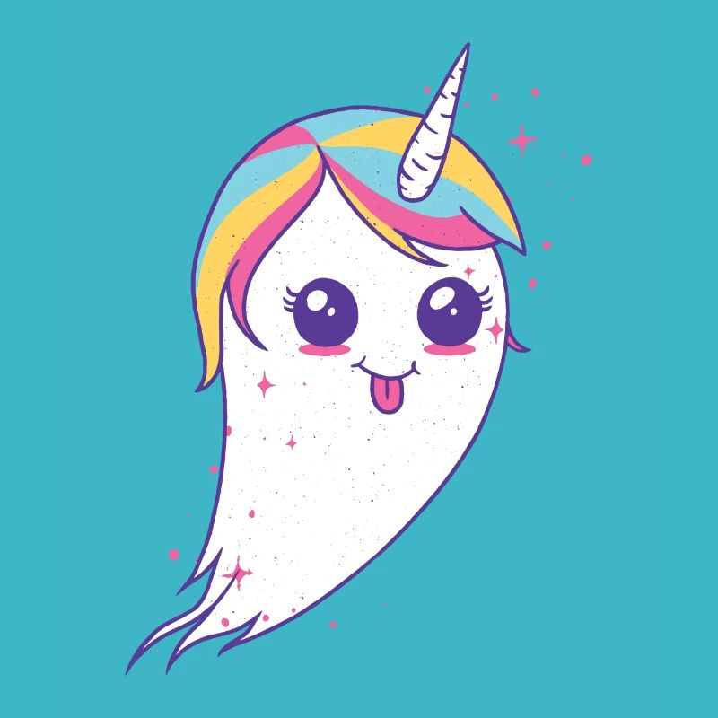 Bunter Einhorn Geist