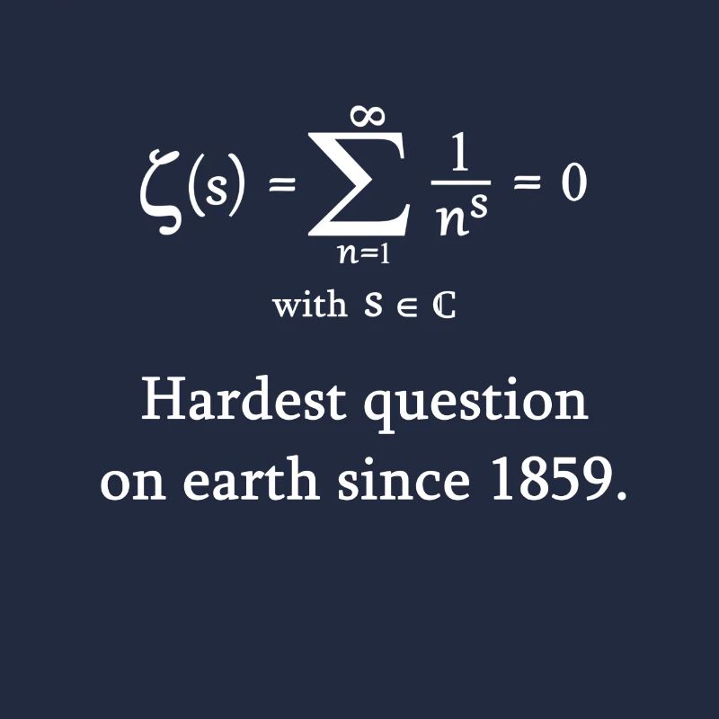 Riemann Zeta function math mathematician nerd