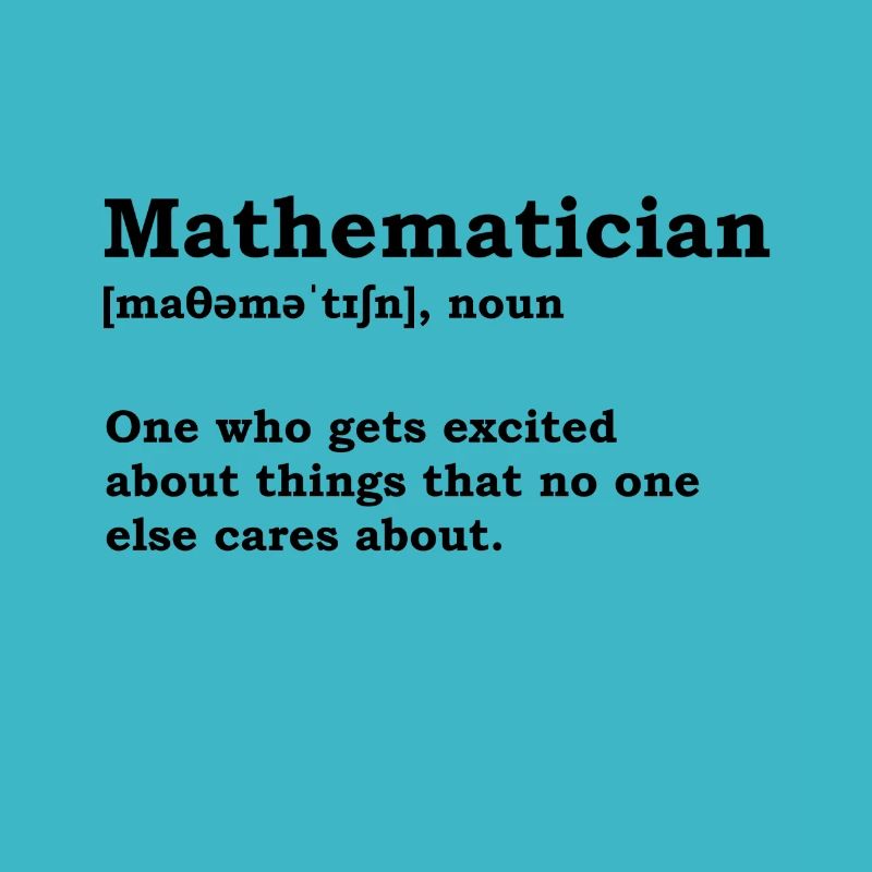 Mathématicien drôle disant math nerd cadeau
