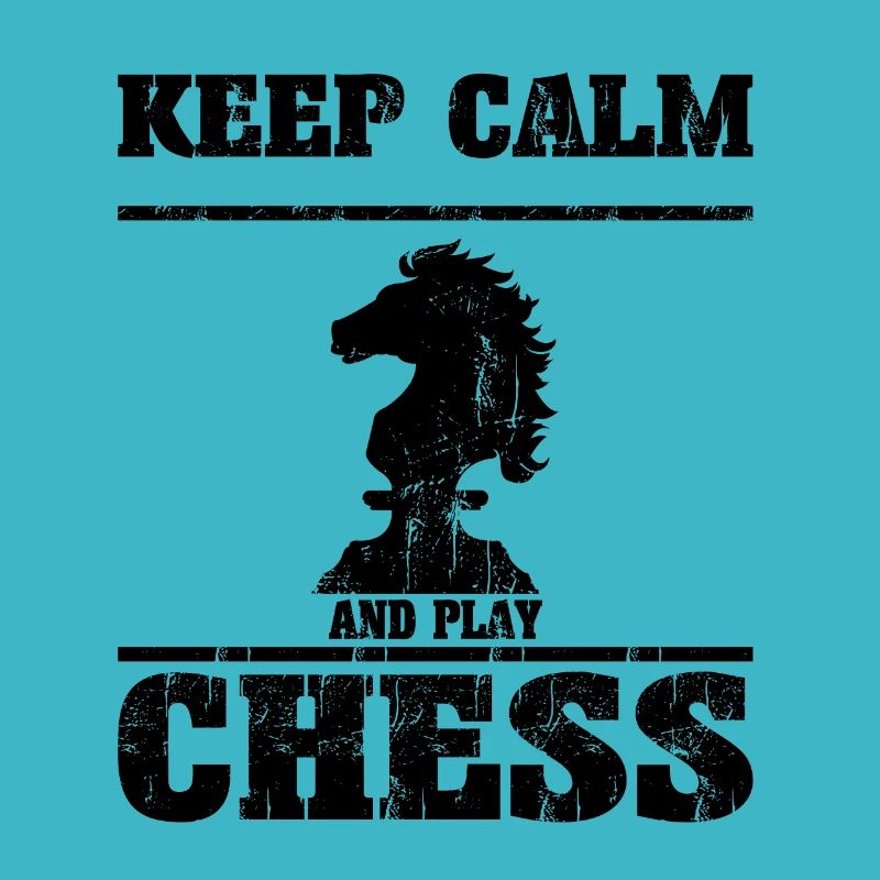 Schach Keep Calm and Play Chess Geschenk