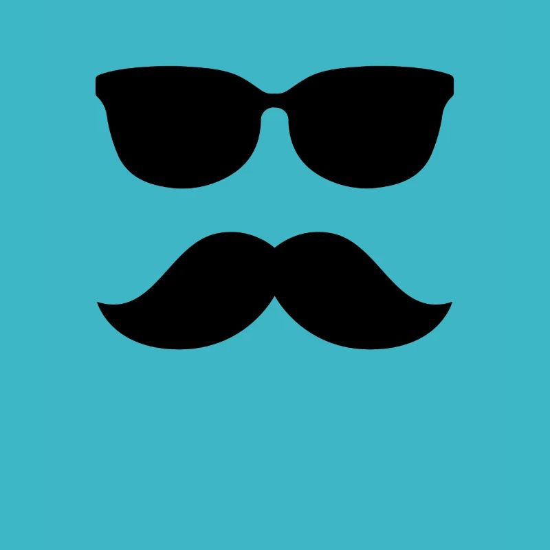 Coole Schnurrbart Gläser