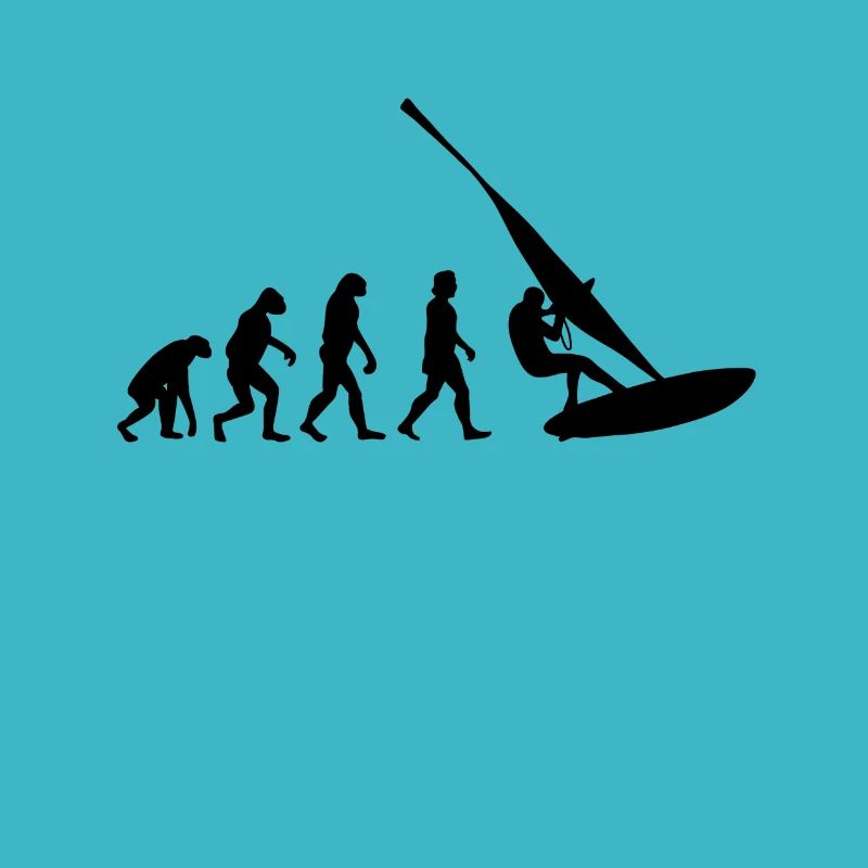 Windsurfen Windsurfer Geschenk Surfen Evolution